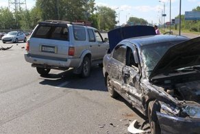 Авария дня. Cтолкновении трех машин под Череповцом