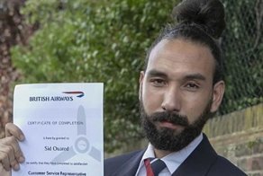 Сотрудник British Airways был уволен за причёску