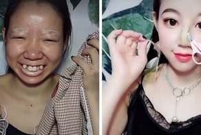 Сила макияжа: китаянка шокировала сеть своим преображение
