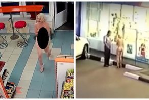 Абсолютно голая девушка пришла на АЗС за напитком