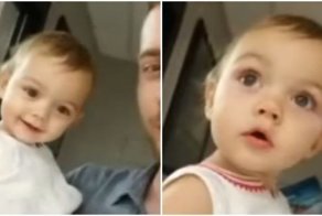 Умилительная реакция девочки на эхо