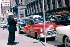 Автомобильная Америка 1950-60-х в цвете