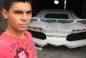 Парень своими руками превратил Fiat в суперкар Lamborghini