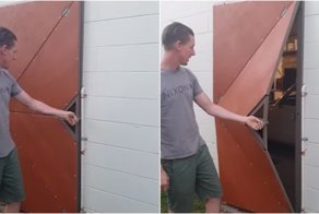 Дверь, которая открывается очень необычным способом