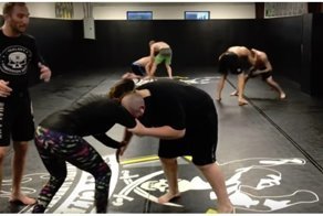 Курьезный момент во время спарринга