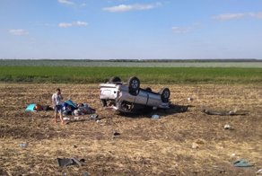 Авария дня. Под Сызранью пьяный водитель отправил Лэнд Крузер в кювет