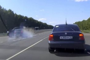 Безумный обгон не увенчался успехом