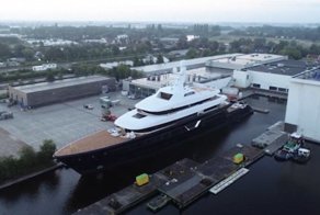 Три года создания суперяхты Feadship в 5-минутном таймлапс-видео