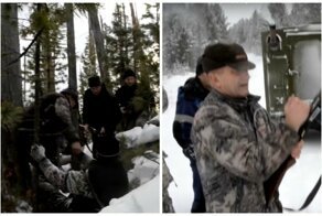 Губернатор Иркутской области поохотился на спящего медведя