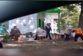 Пенсионерки отбросили в сторону петрушку и устроили поножовщину: видео