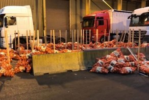 В грузовике с луком и помидорами обнаружили 400 кг героина и кокаина стоимостью £27 млн