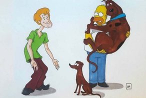 Если бы герои из мультиков и фильмов поменялись своими домашними животными