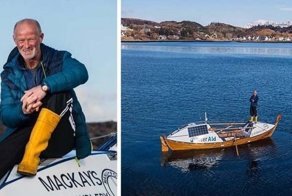 У берегов Британии спасли путешественника на самодельной лодке