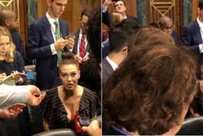 Актрису из «Зачарованных» пристыдили за слишком глубокое декольте на слушаниях о домогательствах