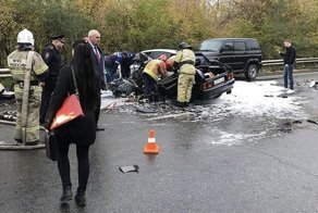 Авария дня. В Новокузнецке произошла крупная авария с участием автобуса