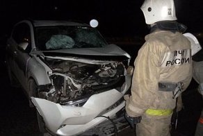 Под Ухтой водитель Тойоты столкнулся с КамАЗом