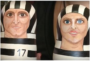 Художница из Рузы создает на продажу матрешки в виде Кокорина и Мамаева в тюремной робе: видео