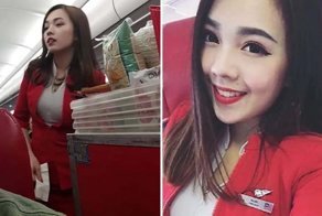 Парень сел на рейс AirAsia и нашёл самую красивую стюардессу