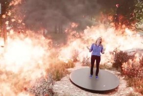 Телеканал предупредил об опасности лесных пожаров, «перенеся» студию в эпицентр стихии