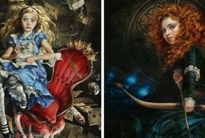 Художница представила, как выглядели бы персонажи Диснея, если бы их рисовали несколько веков назад