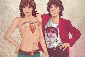 Художник рисует звезд в молодости и на закате лет, и вместе в одном кадре они смотрятся просто класс