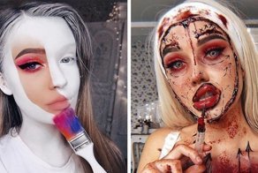 Визажист из Литвы делает макияж, с которым на Хэллоуине любая будет звездой вечеринки