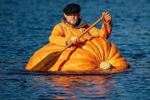 Тыквенное каноэ поставило рекорд