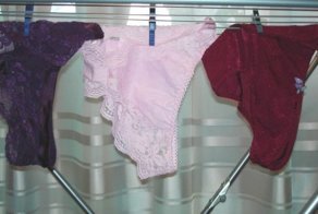 В доме кто-то завёлся. Может это девушка?