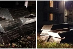 Надгробия Героев СССР выбросили на свалку, будто мусор