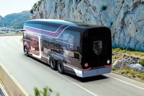 Российский дизайнер придумал автобус для перевозки гоночных Porsche