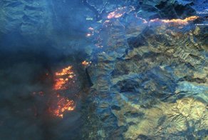 Разрушительные лесные пожары в Калифорнии - снимки из космоса