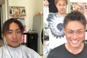 Этот парикмахер из Японии удивительным образом может преобразить любого мужчину
