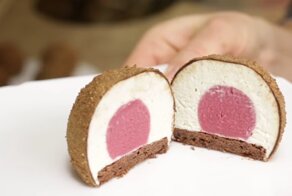 Сырные пирожные с фруктовой начинкой