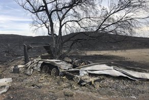 Жертва калифорнийских пожаров поделилась своим горем в сети