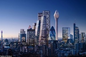 Первые проектные изображения небоскреба "Тюльпан" высотой 305 метров выложены в интернет