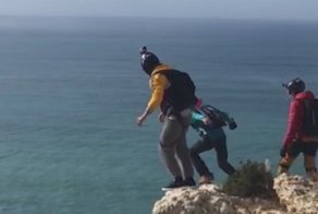 Смертельный прыжок 50-летнего бейсджампера попал на видео