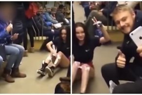 Студентки побрили ноги в метро ради лайков и были отчислены