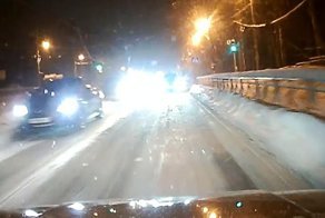 Столкновение с хамом, который двигался по встречной полосе