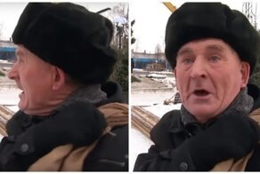 «Как Вам ёлочка?»: дедуля рассказал журналистам всё, что думает об этой ёлочке