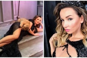 Во время фотосессии со львёнком Анфиса Чехова была немножко покусана им