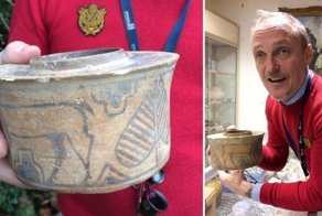 4000-летний сосуд по незнанию использовали как держатель зубных щеток