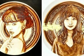 Вкусное искусство: талантливая художница рисует растопленным шоколадом