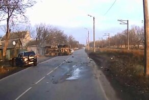 Авария дня. Завалил бетономешалку на бок