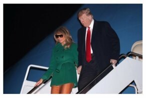 Пользователи сети высмеяли Меланью Трамп "без штанов"
