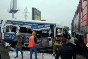 Авария дня. Маршрутка столкнулась с поездом в Кудрово