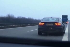 Погоня за угнанным автомобилем на скоростном немецком автобане