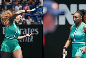 Зеленый комбинезон и колготки в сеточку: Наряд Серены Уильямс восхитил поклонников