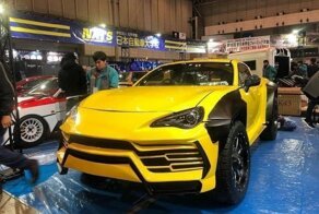 Японские студенты переделали купе Toyota GT86 в пикап с внешностью Lamborghini