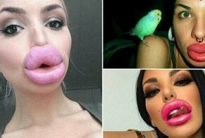 10 девушек ну с очень большими губами