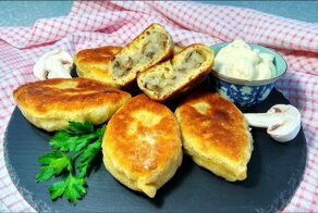 Пирожки на кефире без дрожжей